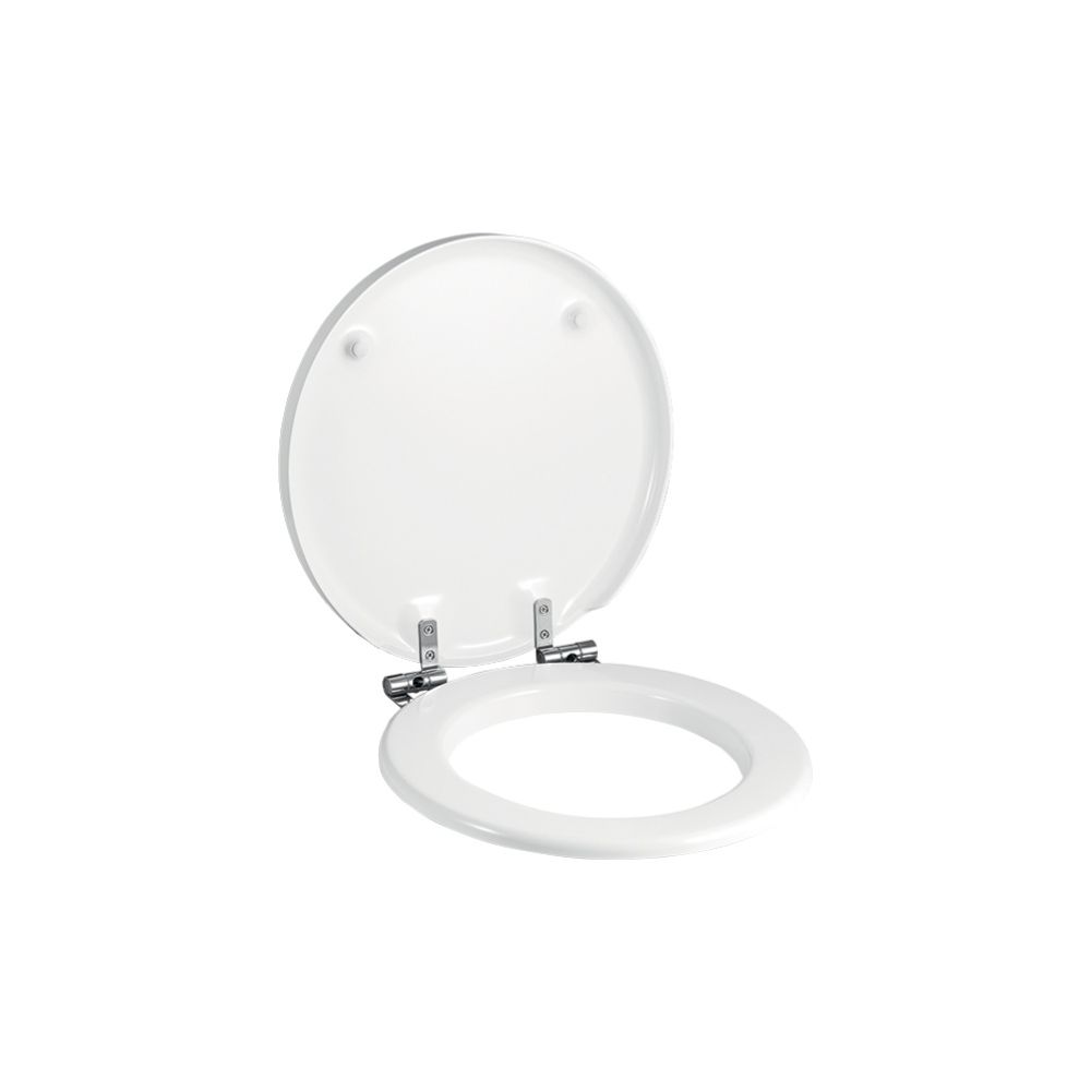 Geberit Preciosa WC-Sitz ohne Absenkautomatik, Weiß/glänzend... GEBERIT-571180000 4022009220117 (Abb. 1)