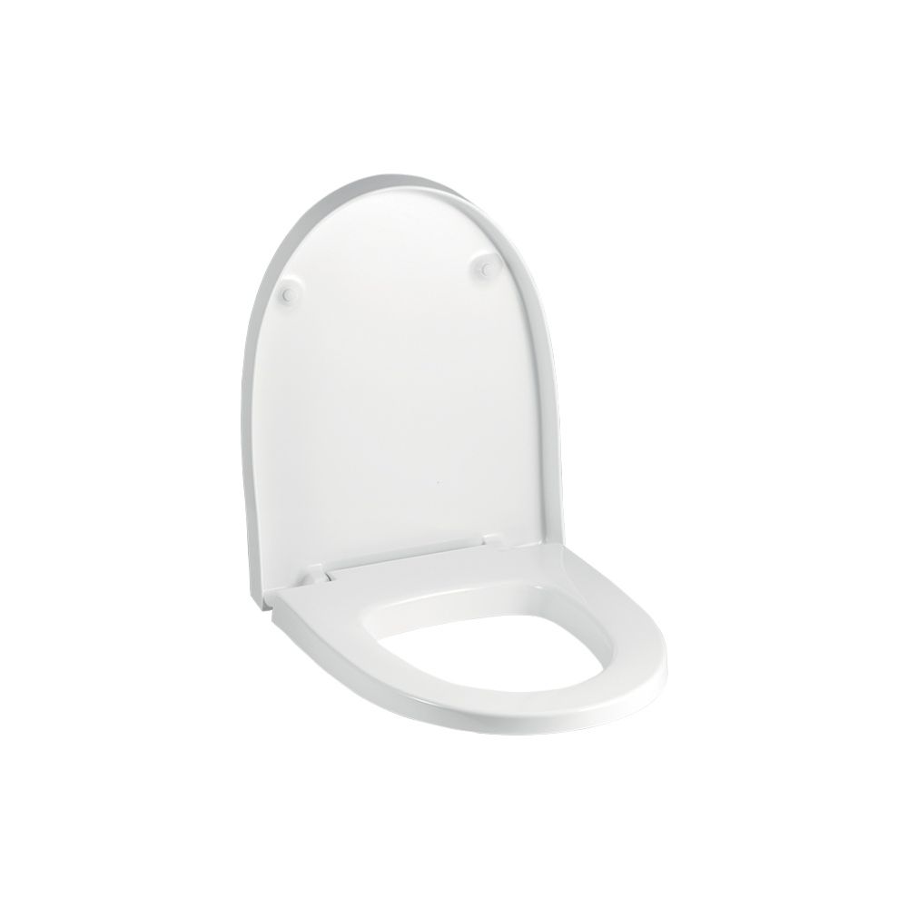 Geberit WC-Sitz Flow mit Absenkautomatik, Befestigung von oben, Weiß/glänzend... GEBERIT-575950000 4022009265040 (Abb. 1)