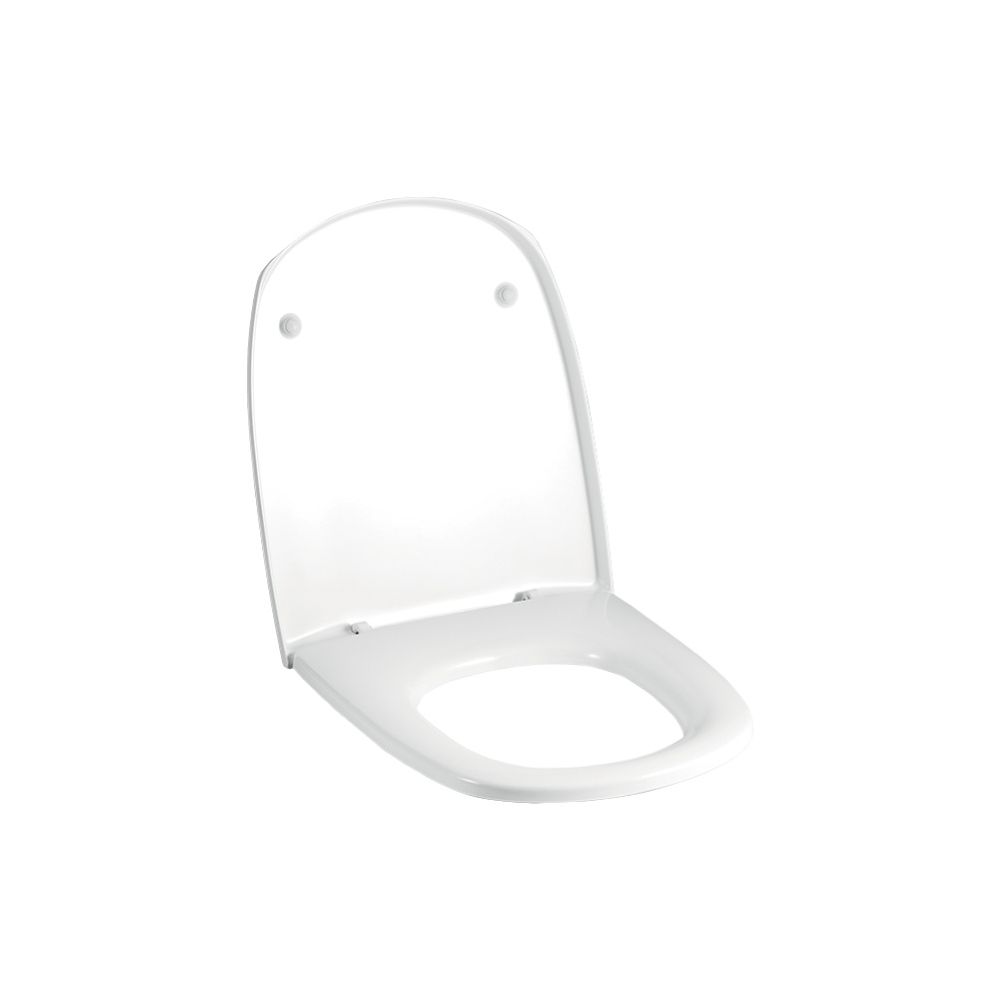 Geberit Vitelle WC-Sitz ohne Absenkautomatik, Befestigung von oben, Weiß/glänzend... GEBERIT-573620000 4022009161847 (Abb. 1)