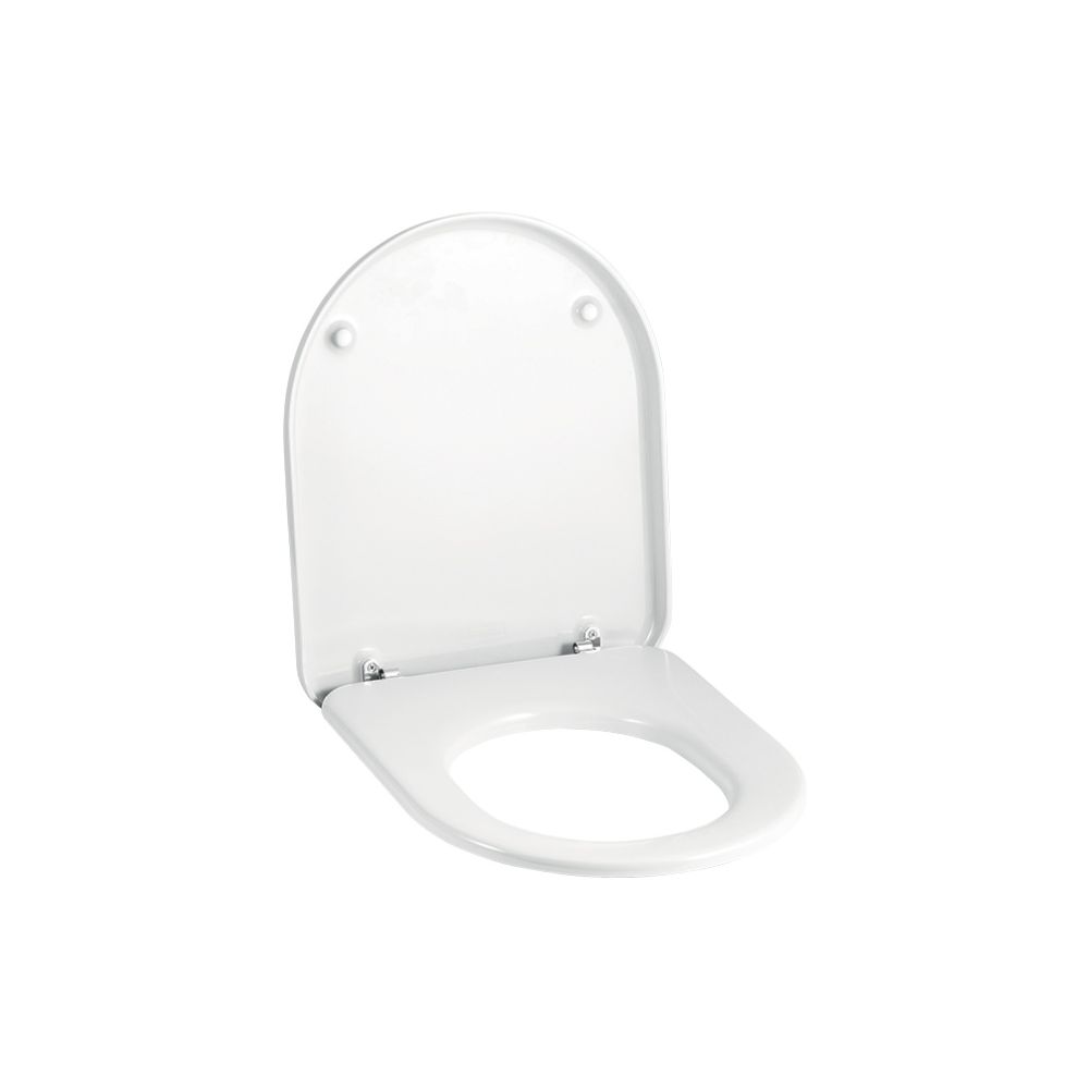 Geberit Mango WC-Sitz ohne Absenkautomatik, Befestigung von unten, Weiß/glänzend... GEBERIT-573800000 4022009161342 (Abb. 1)