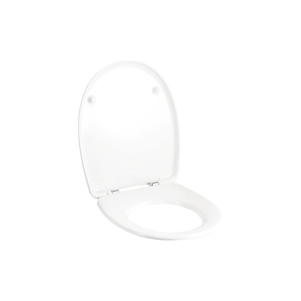 Geberit Virto WC-Sitz mit Absenkautomatik, Befestigung von oben, Weiß/glänzend... GEBERIT-573065000 4022009286588 (Abb. 1)