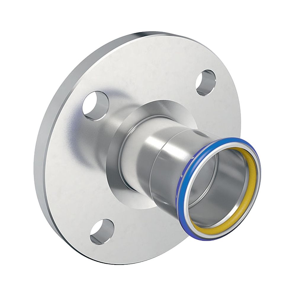 Geberit Mapress Edelstahl Flansch PN 10/16, mit Pressmuffe, Gas, d 108mm, DN 100... GEBERIT-34211 4024723342113 (Abb. 1)