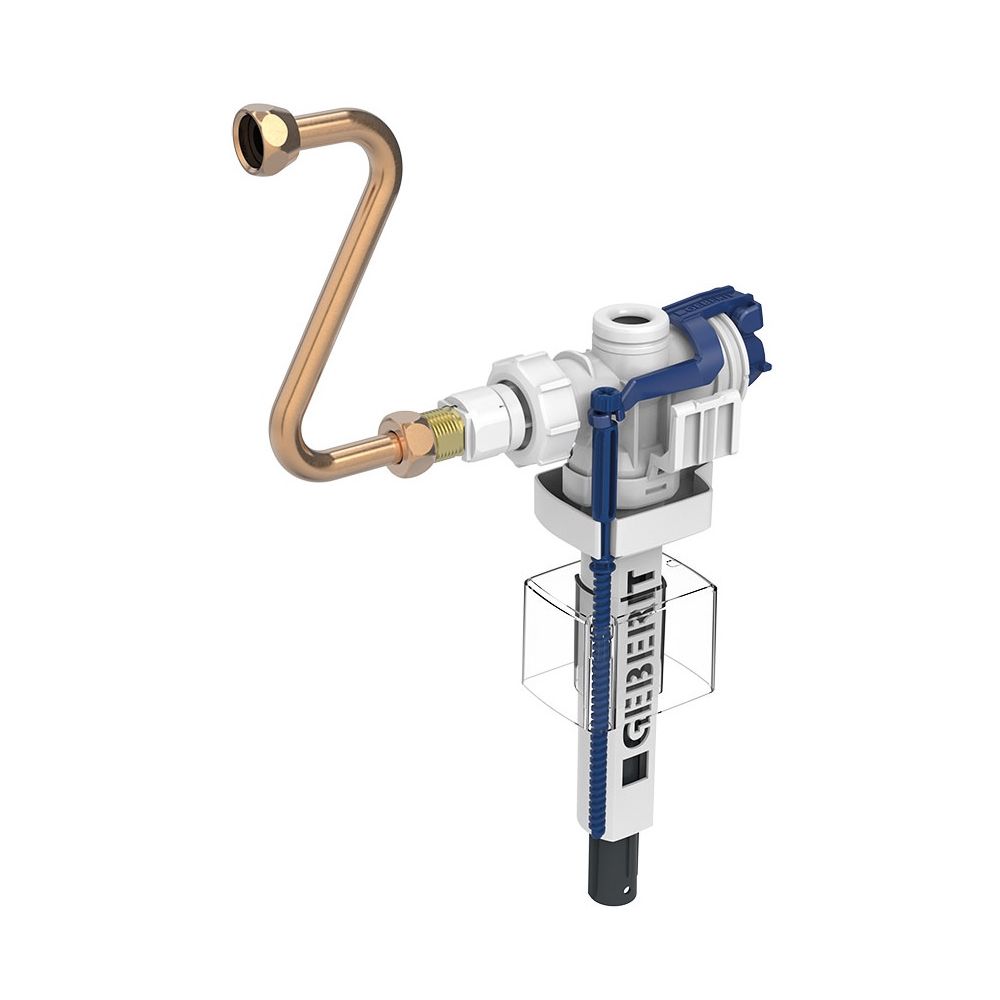 Geberit Füllventil Typ 383 Wasseranschluss seitlich 3/8", Nippel aus Messing, für Un... GEBERIT-240705005 4064746036972 (Abb. 1)