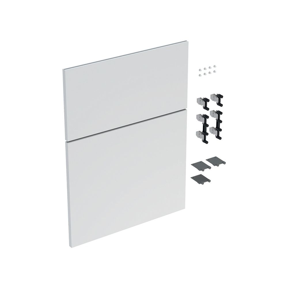 Geberit iCon Set Schubladenfronten für niedrigen Seitenschrank, 2 Schubladen, Breite... GEBERIT-245284001 4025410582409 (Abb. 1)