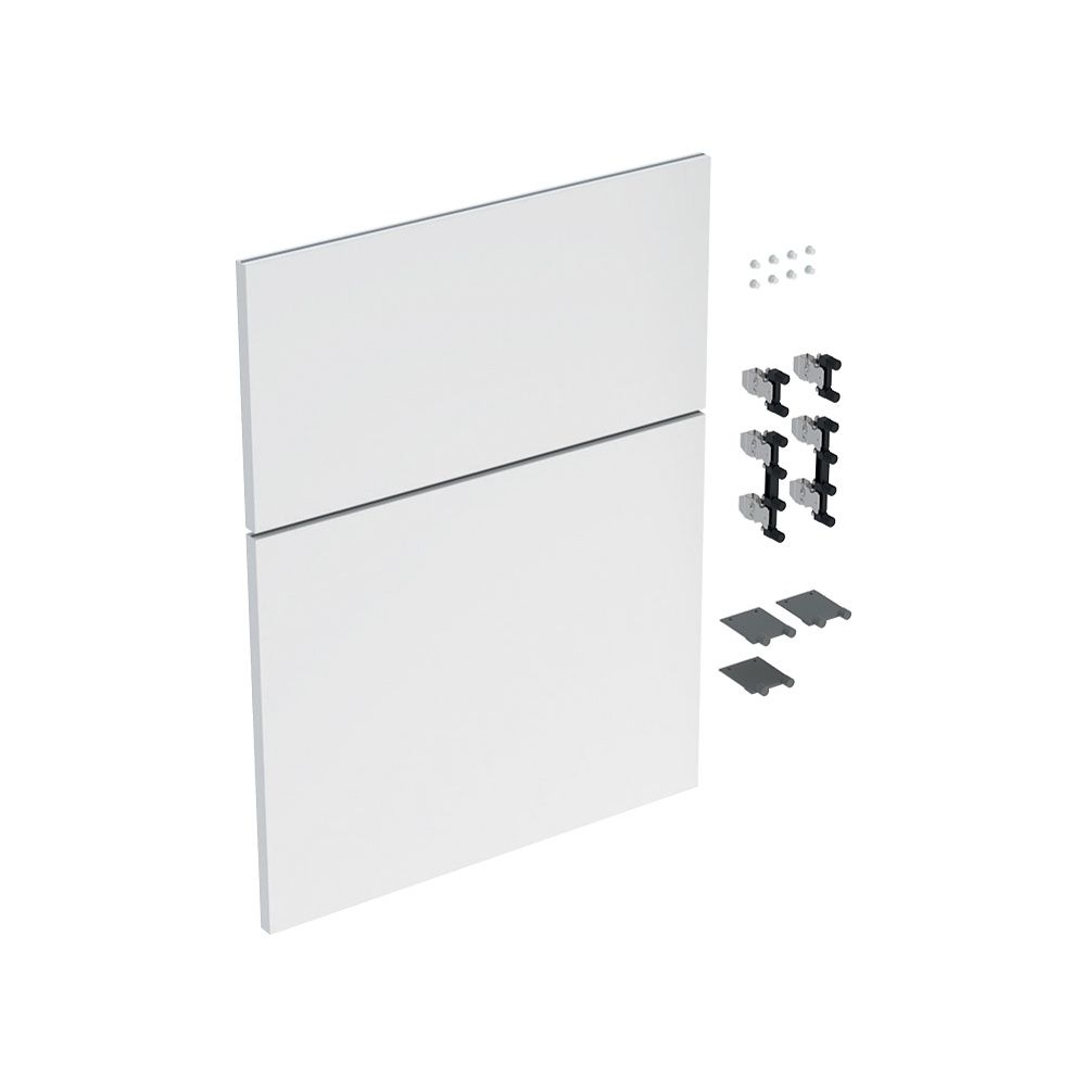 Geberit iCon Set Schubladenfronten für niedrigen Seitenschrank, 2 Schubladen, Breite... GEBERIT-245283001 4025410582393 (Abb. 1)