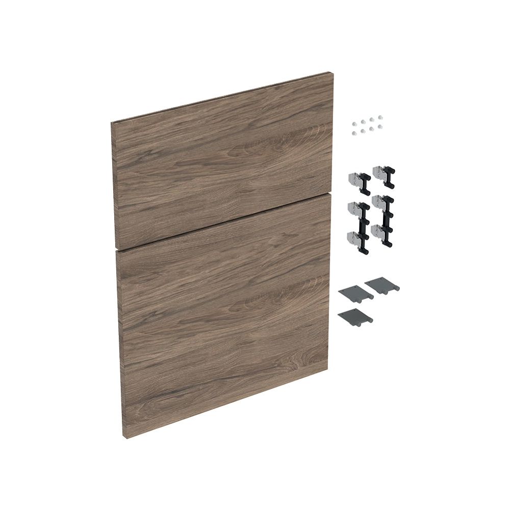 Geberit iCon Set Schubladenfronten für niedrigen Seitenschrank, 2 Schubladen, B 45cm... GEBERIT-245287001 4025410582430 (Abb. 1)