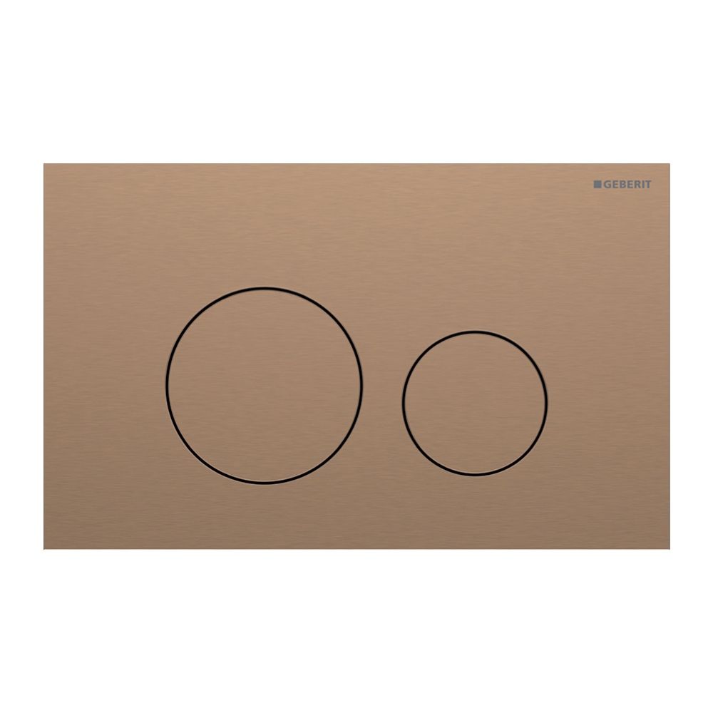 Geberit Sigma40 Betätigungsplatte, rund, 2-Mengen-Spülung Platte, Taste Rotgold gebü... GEBERIT-115628QB1 4064746006746 (Abb. 3)