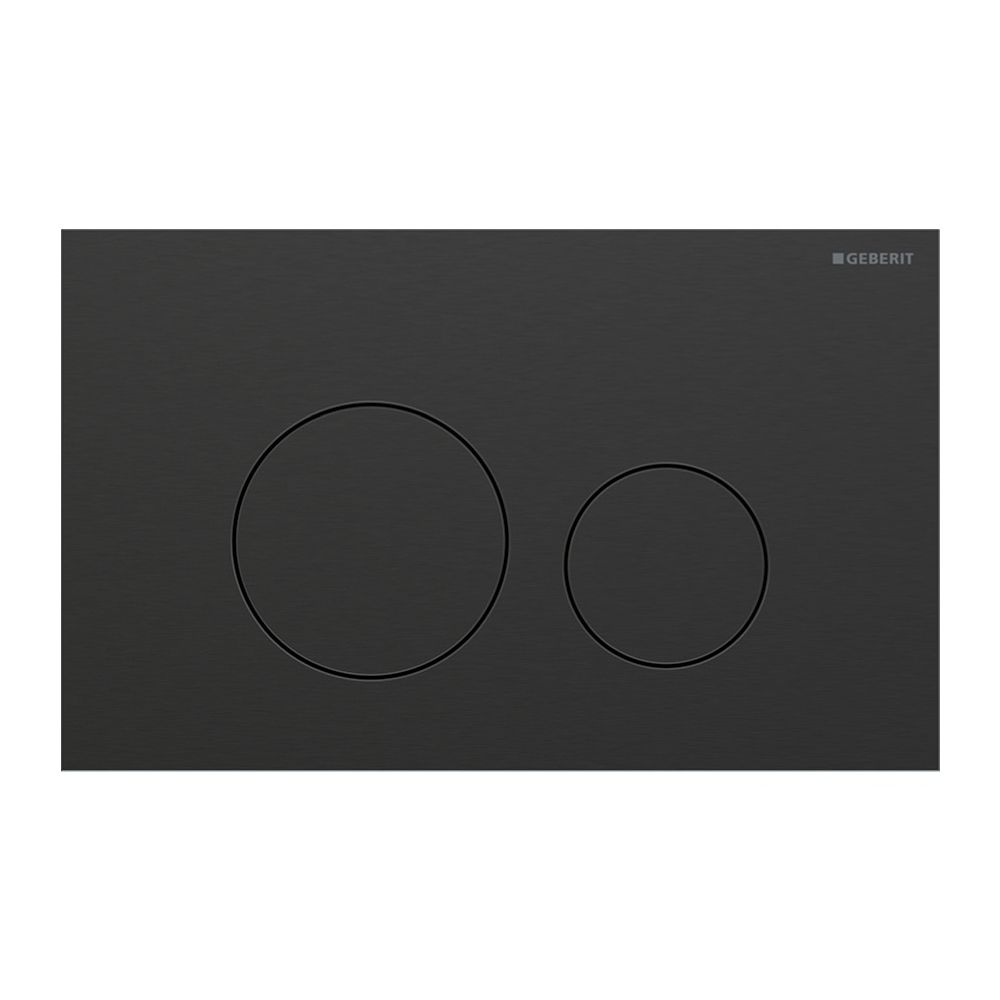 Geberit Sigma40 Betätigungsplatte, rund, 2-Mengen-Spülung Platte, Taste Schwarzchrom... GEBERIT-115628QD1 4064746006760 (Abb. 3)