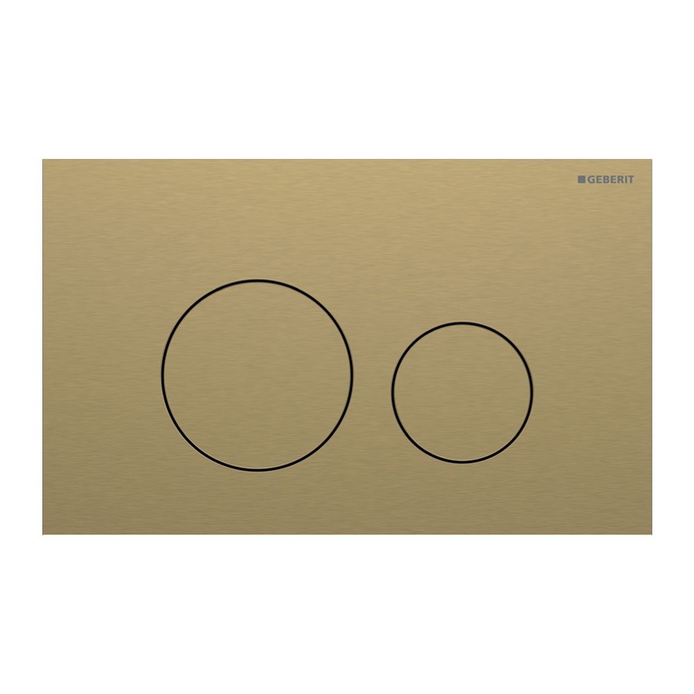Geberit Sigma40 Betätigungsplatte, rund, 2-Mengen-Spülung Platte, Taste Messing gebü... GEBERIT-115628QF1 4064746006784 (Abb. 3)