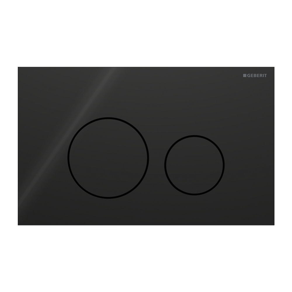 Geberit Sigma40 Betätigungsplatte, rund, 2-Mengen-Spülung Platte, Taste Schwarz, Gla... GEBERIT-115628SJ1 4064746006821 (Abb. 3)