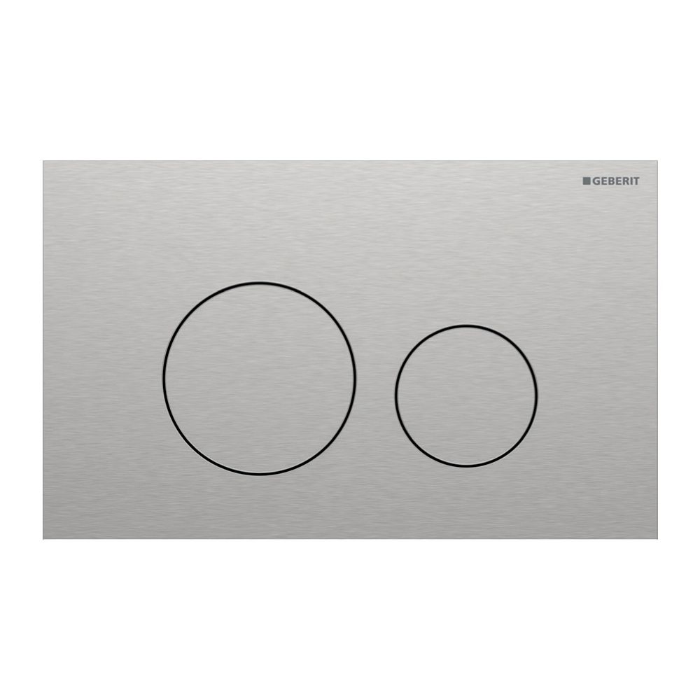 Geberit Sigma40 Betätigungsplatte, rund, 2-Mengen-Spülung Platte, Taste gebürstet, E... GEBERIT-115628FW1 4064746006685 (Abb. 3)