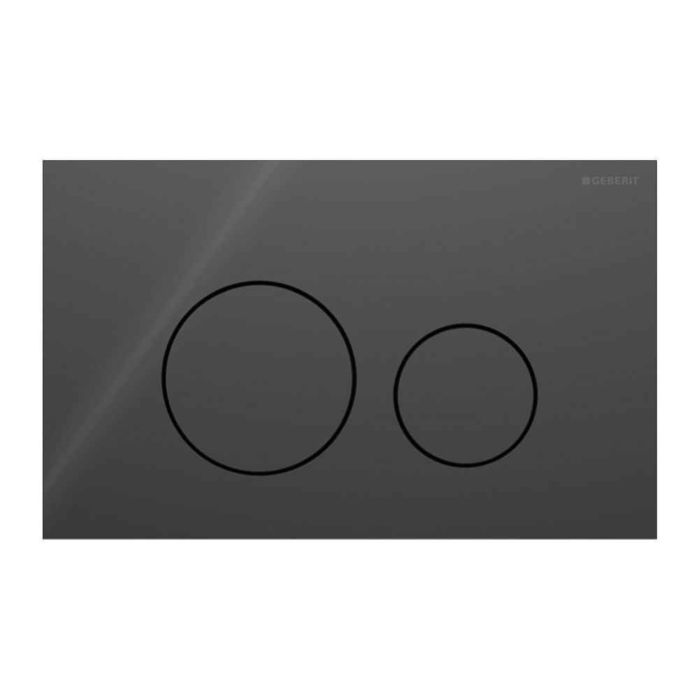 Geberit Sigma40 Betätigungsplatte, rund, 2-Mengen-Spülung Platte, Taste Lava, Glas g... GEBERIT-115628JK1 4064746006845 (Abb. 3)