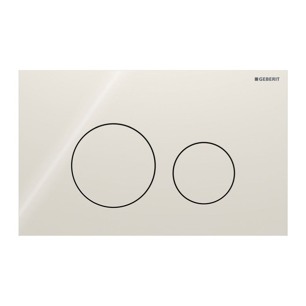 Geberit Sigma40 Betätigungsplatte, rund, 2-Mengen-Spülung Platte, Taste Sandgrau, Gl... GEBERIT-115628JL1 4064746006869 (Abb. 3)