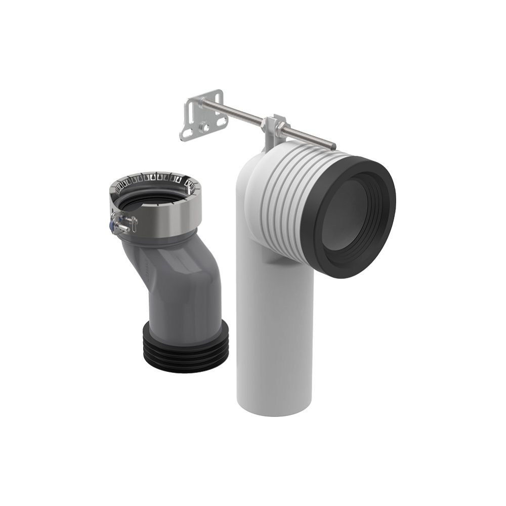 Geberit Anschlussset für Stand-WC iCon TurboFlush, 90mm, PVC/ABS, 152063001... GEBERIT-152063001 4064746039294 (Abb. 2)
