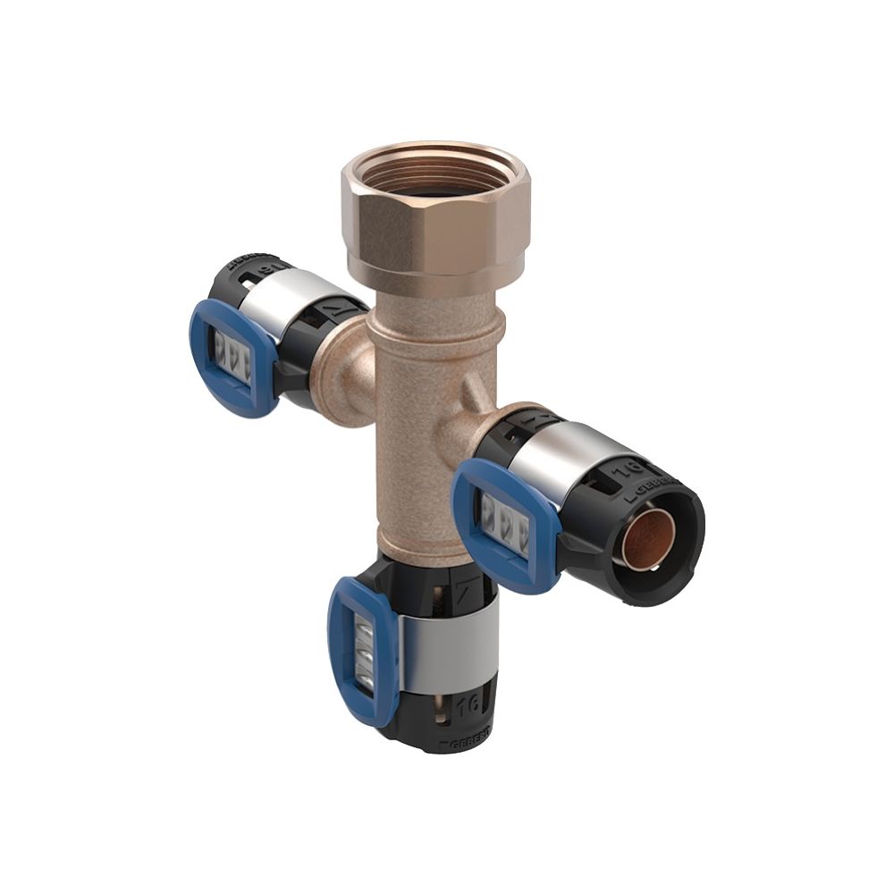 Geberit Verteilerspinne mit FlowFit Pressanschlüssen, 16 x 3/4", 3-fach... GEBERIT-653434001 4064746056697 (Abb. 2)
