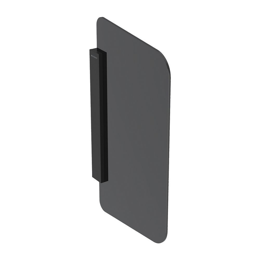 Geberit Urinaltrennwand, Halter Schwarz matt, Glas Anthrazit/satiniert, 115205CD1... GEBERIT-115205CD1 4064746044618 (Abb. 2)