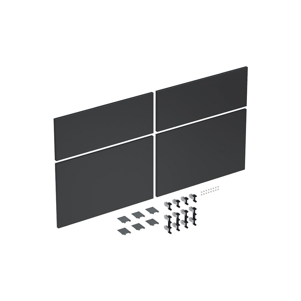 Geberit iCon Set Schubladenfronten für Unterschrank für Doppelwaschtisch, 4 Schublad... GEBERIT-245278001 4025410582348 (Abb. 1)