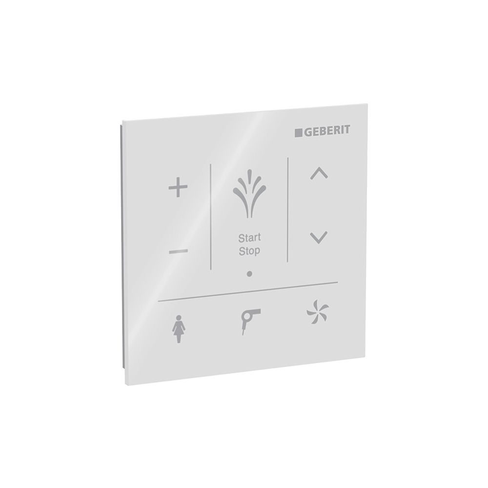 Geberit Wandbedienpanel für Geberit AquaClean, Weiß/Glas... GEBERIT-147038SI1 4025416817031 (Abb. 2)