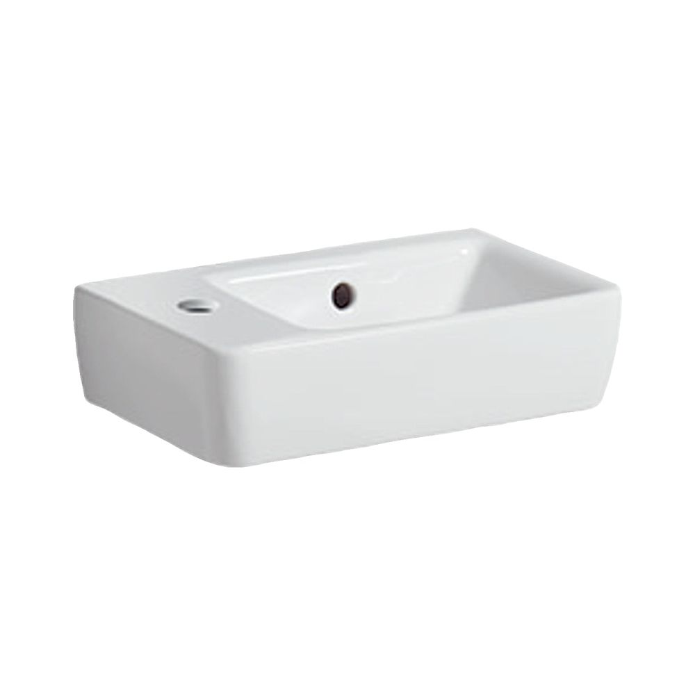 Geberit Renova Compact Handwaschbecken verkü. Ausladung, o. Ablagefläche 40x15x25cm,... GEBERIT-276240000 4022009327359 (Abb. 1)
