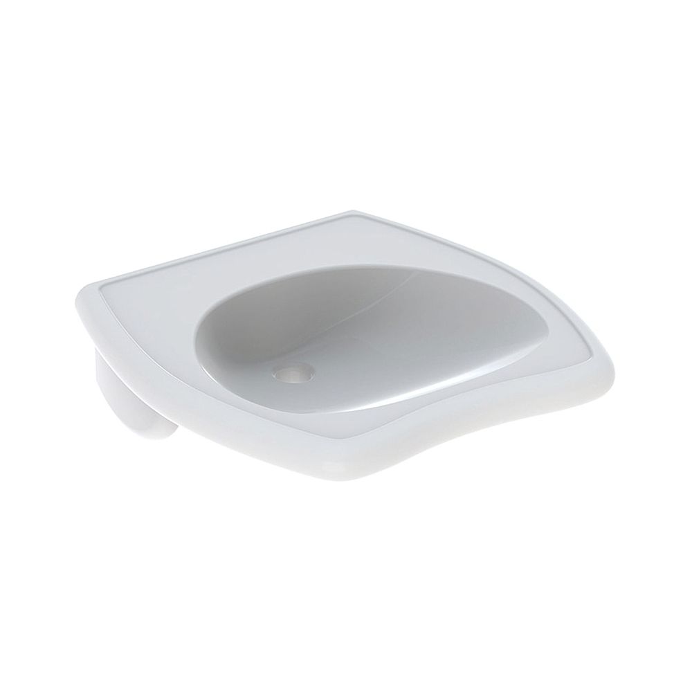 Geberit Vitalis Waschtisch barrierefrei, Breite 55cm, Tiefe 55cm, ohne Hahnloch, ohn... GEBERIT-221555000 4022009025545 (Abb. 1)