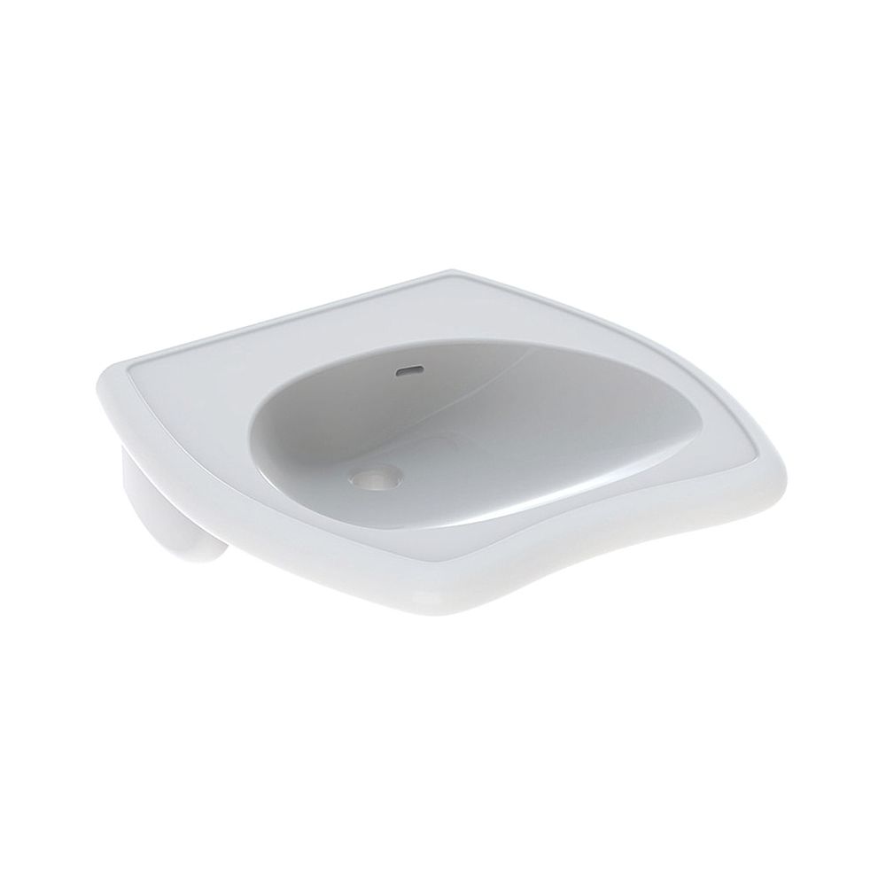 Geberit Vitalis Waschtisch barrierefrei, Breite 55cm, Tiefe 55cm, ohne Hahnloch, Übe... GEBERIT-221556600 4022009242188 (Abb. 1)