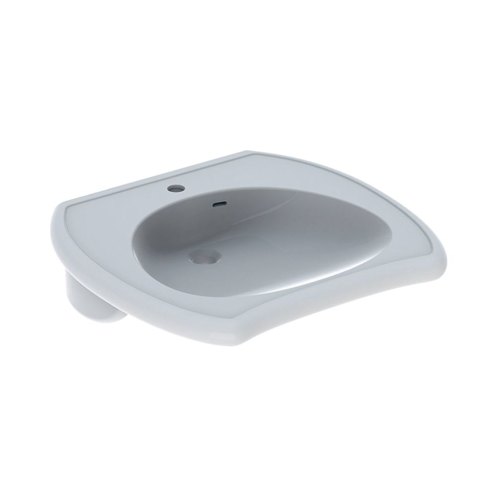 Geberit Vitalis Waschtisch barrierefrei, Breite 65cm, Tiefe 60cm, Hahnloch mittig, Ü... GEBERIT-121766000 4022009204049 (Abb. 2)