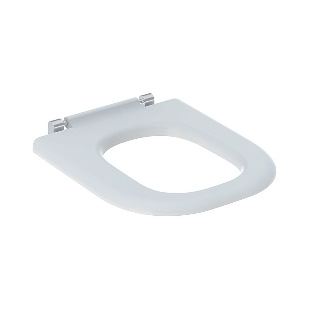 Geberit Renova Comfort WC-Sitzring barrierefrei, eckiges Design, Befestigung von unt... GEBERIT-572840000 4022009353402 (Abb. 1)