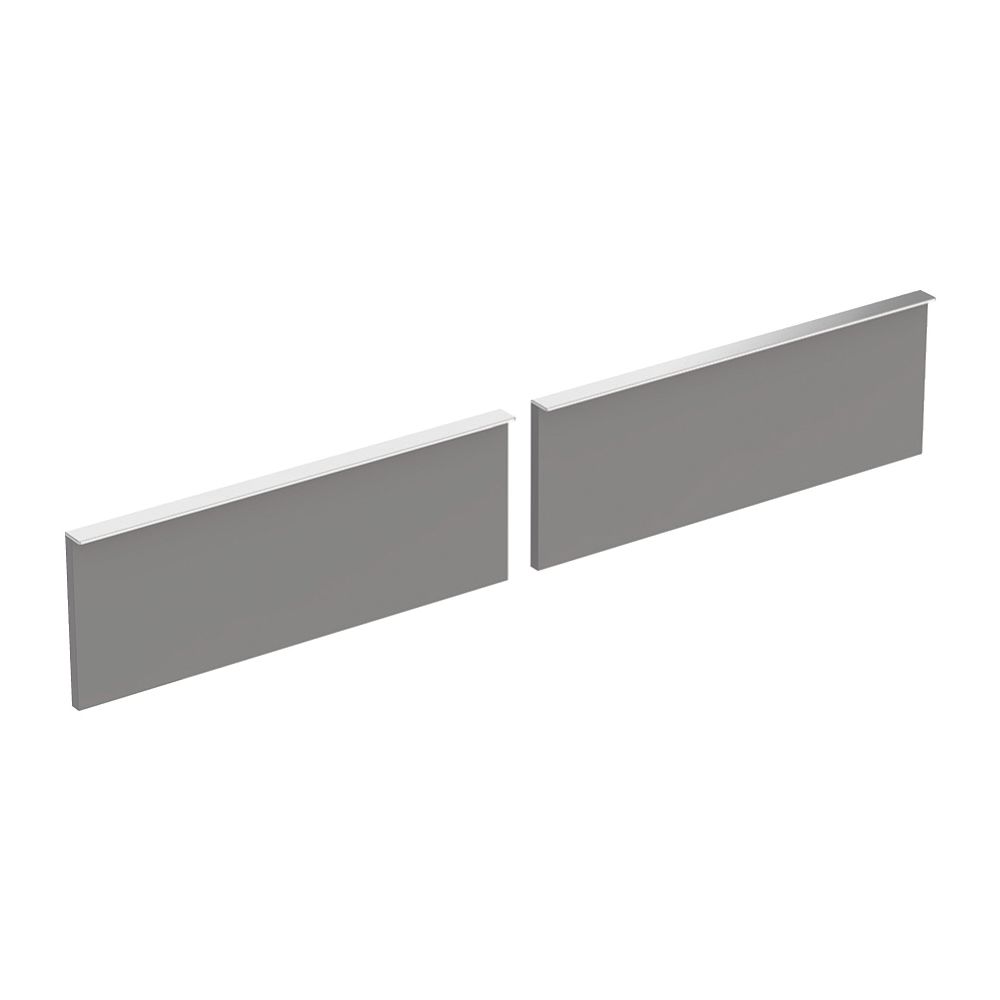 Geberit Set Schubladenfronten für iCon Unterschrank für Doppelwaschtisch, Platin, Br... GEBERIT-598819000 4022009318937 (Abb. 1)