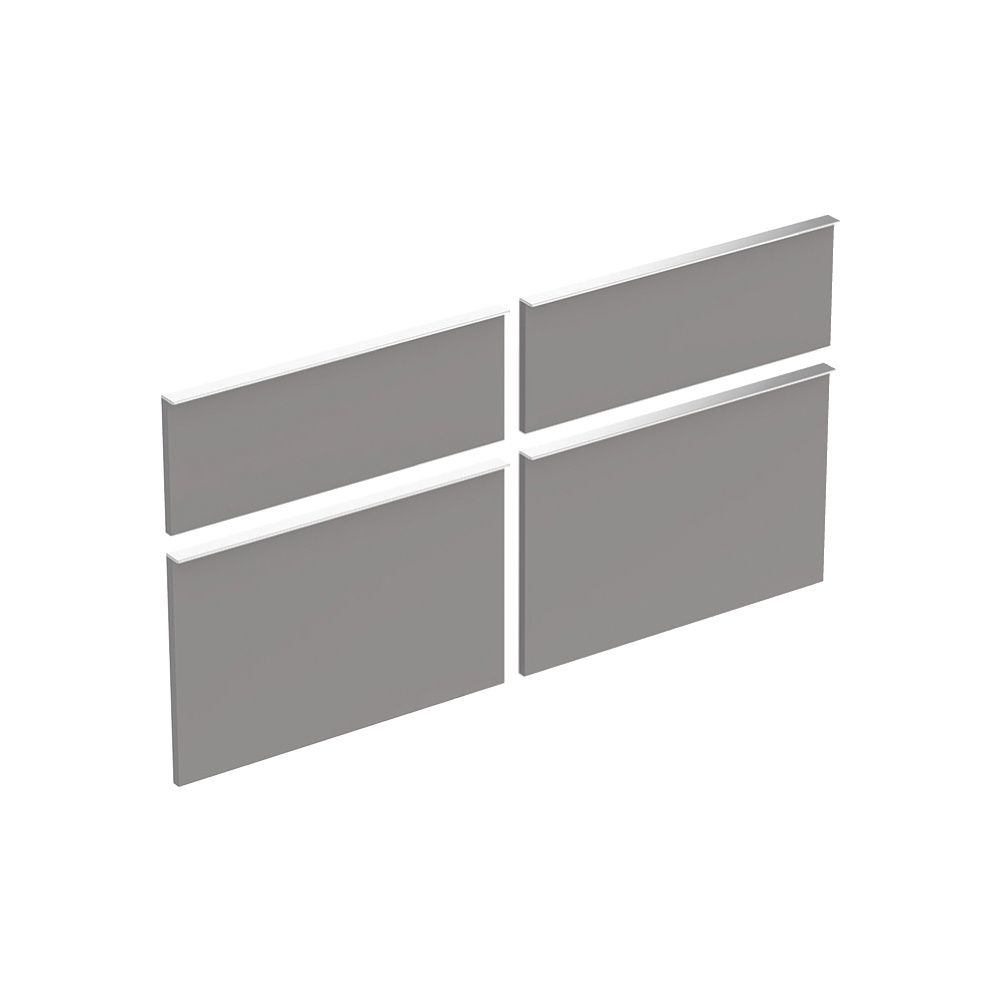 Geberit Set Schubladenfronten für iCon Unterschrank für Waschtisch, Platin, Breite W... GEBERIT-598861000 4022009319385 (Abb. 1)