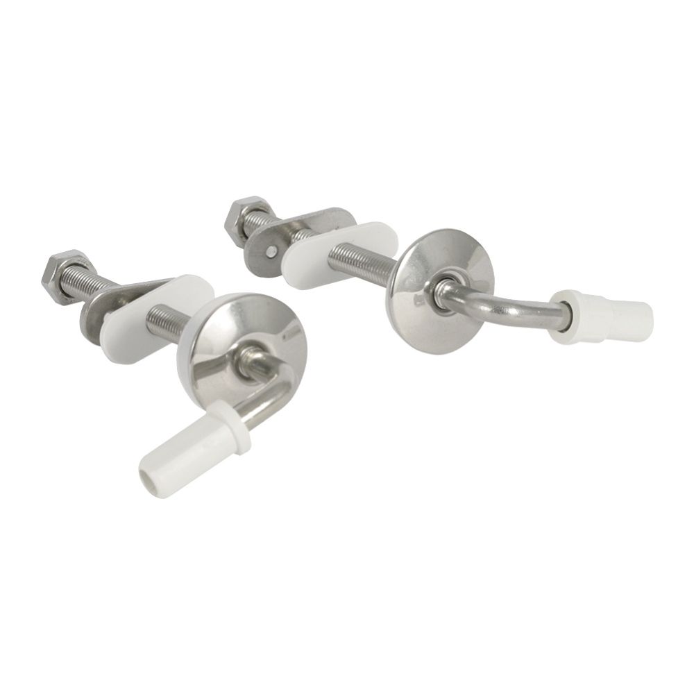 Geberit Set Scharniere für WC-Sitz Befestigung von unten, 2 Stück... GEBERIT-598165000 4022009274158 (Abb. 1)