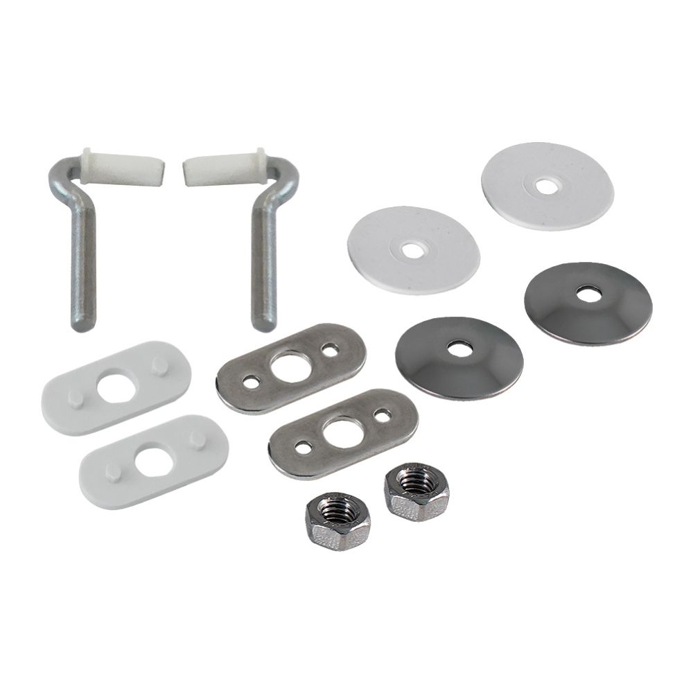 Geberit Set Scharniere für Bambini WC-Sitz Befestigung von unten, 2 Stück... GEBERIT-598015000 4022009195354 (Abb. 1)