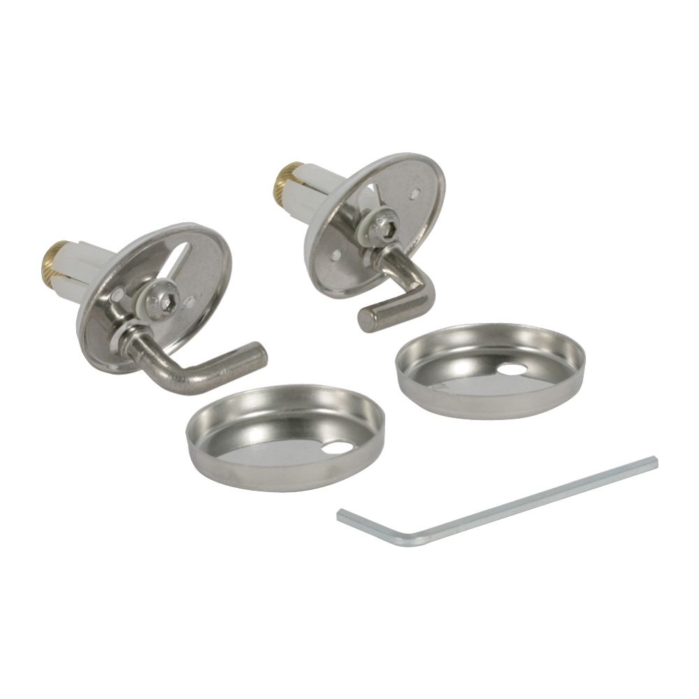 Geberit Set Scharniere für WC-Sitz Eurotrend, Edelstahl, 2 Stück... GEBERIT-598127000 4022009218541 (Abb. 1)
