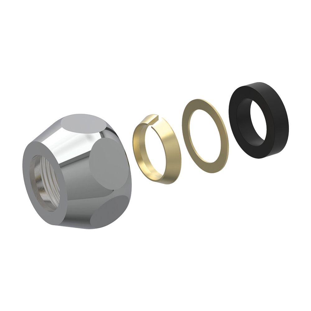 Geberit Konus-Quetschverschraubung R 3/8", Hochglanz verchromt... GEBERIT-294833211 4025416057055 (Abb. 1)
