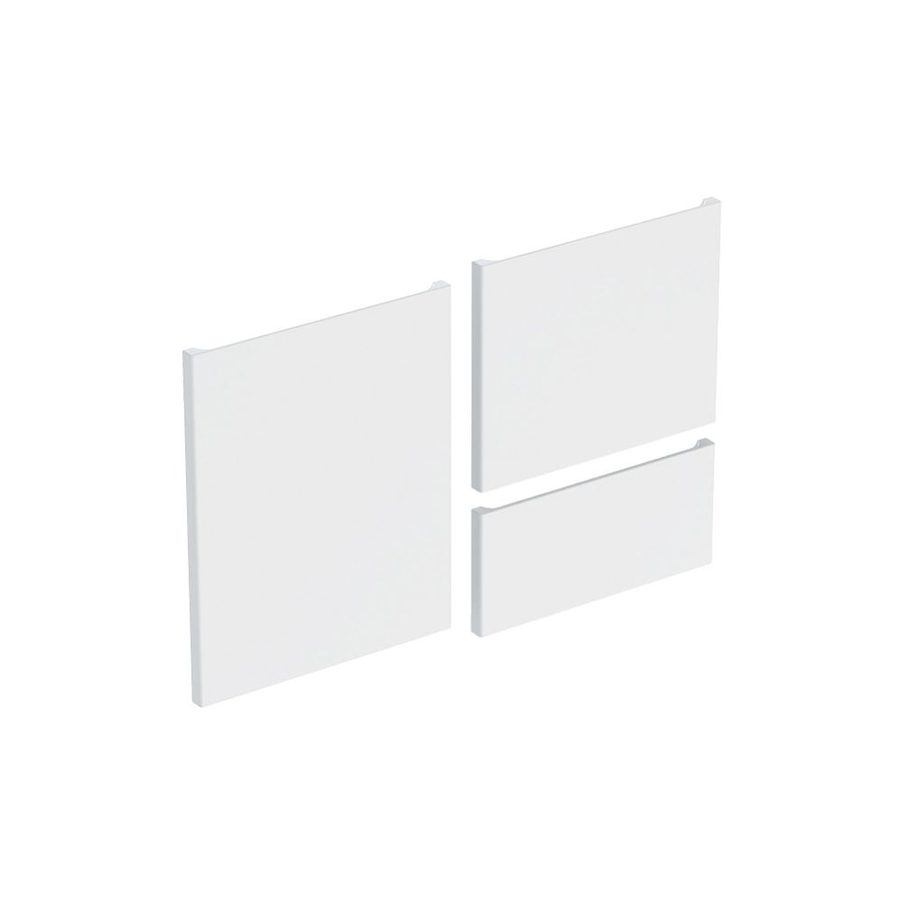 Geberit Set Schubladenfront, 2 Türen für Renova Plan Seitenschrank, Weiß... GEBERIT-595288000 4022009346152 (Abb. 1)