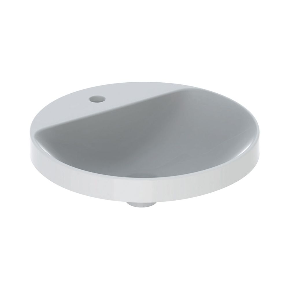 Geberit VariForm Einbauwaschtisch rund, mit Hahnlochbank Durchmesser 48cm, Hahnloch ... GEBERIT-500707012 4025416828587 (Abb. 2)