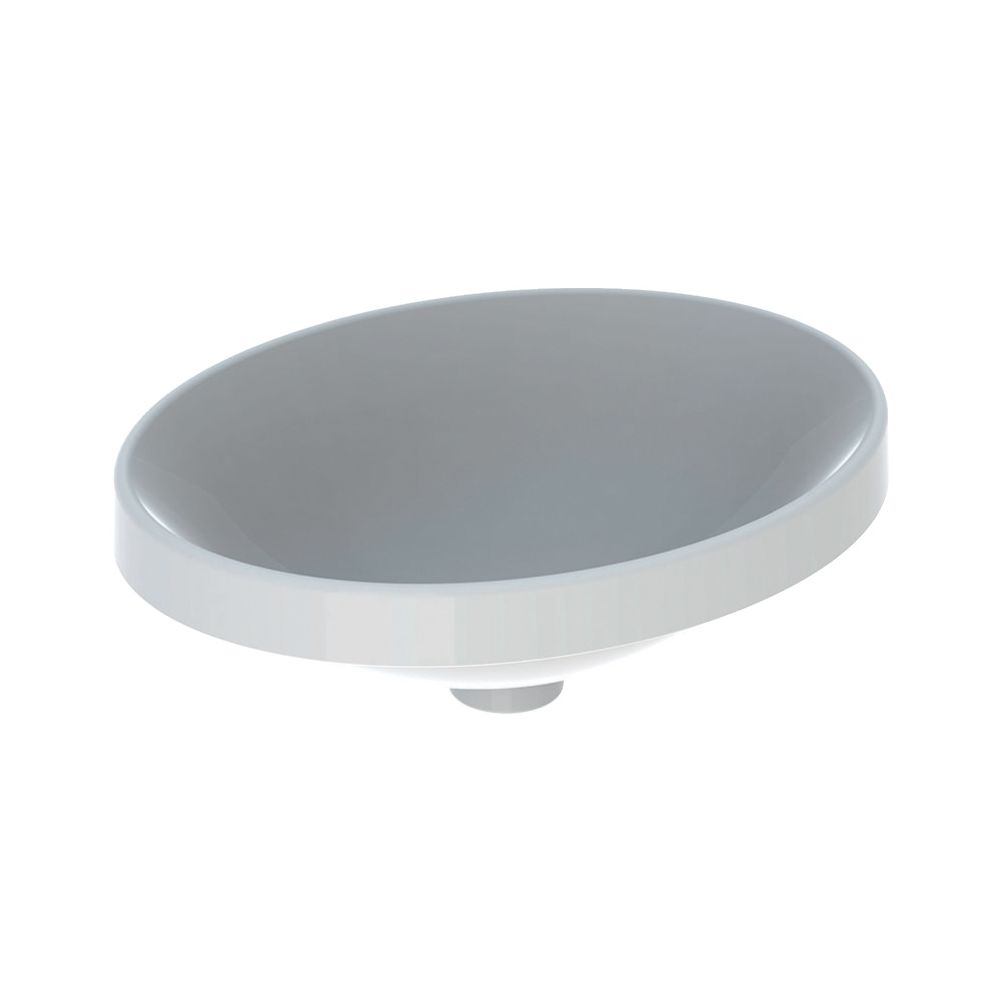 Geberit VariForm Einbauwaschtisch, oval, Breite 50cm, Tiefe 40cm, ohne Hahnloch, ohn... GEBERIT-500711002 4025416302148 (Abb. 2)