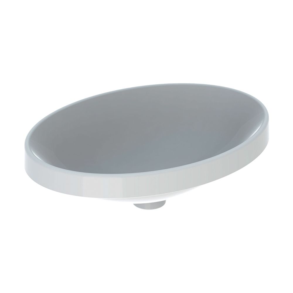 Geberit VariForm Einbauwaschtisch, oval, Breite 55cm, Tiefe 40cm, ohne Hahnloch, ohn... GEBERIT-500719002 4025416302254 (Abb. 2)