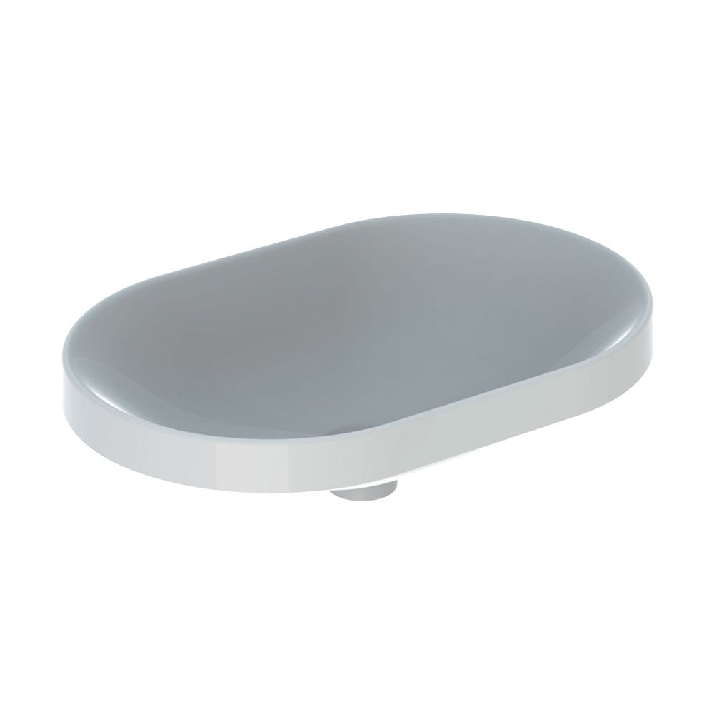 Geberit VariForm Einbauwaschtisch, elliptisch Breite 60cm, Tiefe 40cm, ohne Hahnloch... GEBERIT-500731002 4025416302438 (Abb. 2)