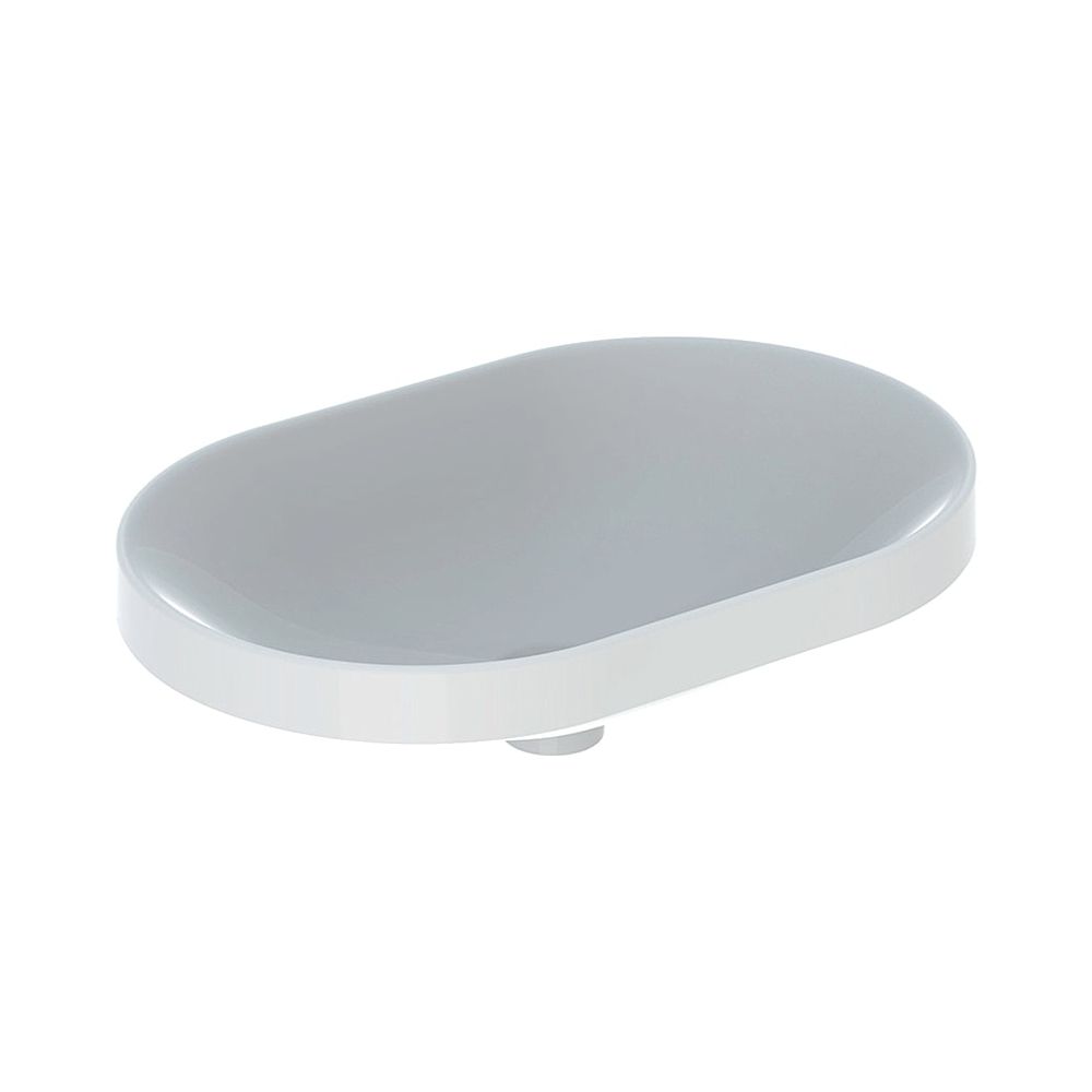 Geberit VariForm Einbauwaschtisch, elliptisch Breite 60cm, Tiefe 40cm, ohne Hahnloch... GEBERIT-500731002 4025416302438 (Abb. 1)