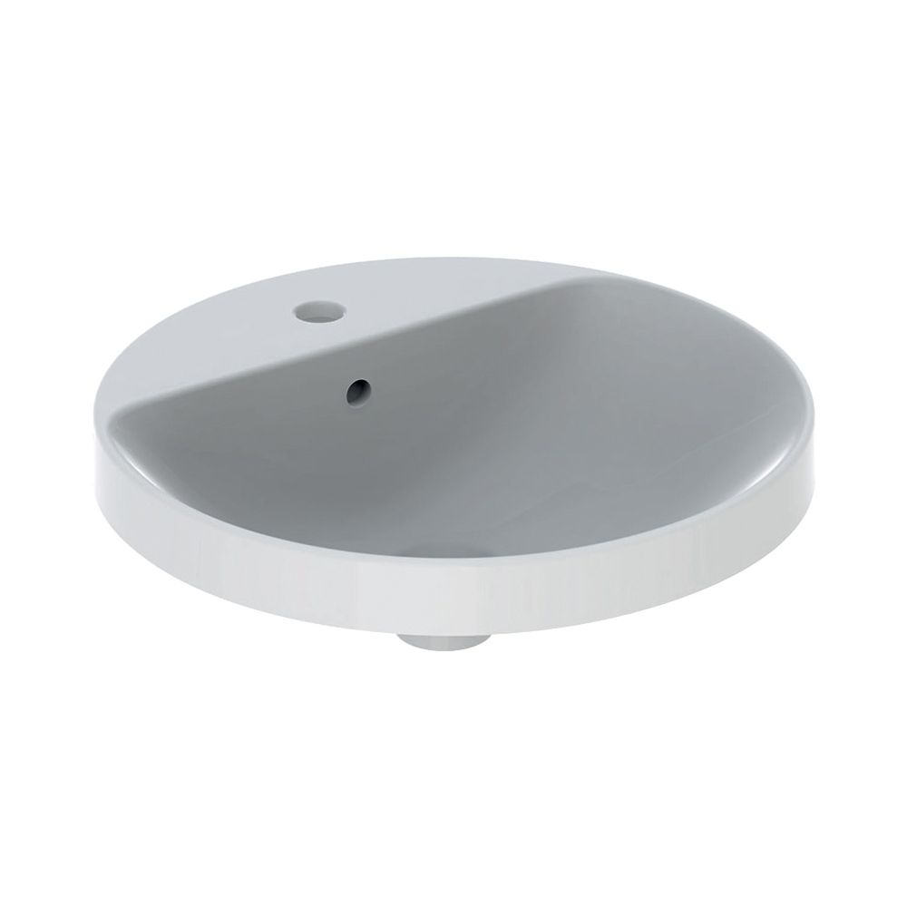 Geberit VariForm Einbauwaschtisch, rund mit Hahnlochbank, Durchmesser 48cm, mit Über... GEBERIT-500705002 4025416302056 (Abb. 2)