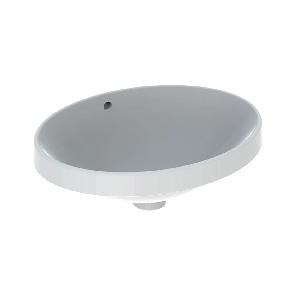 Geberit VariForm Einbauwaschtisch, oval, Breite 50cm, Tiefe 40cm, ohne Hahnloch, Übe... GEBERIT-500709012 4025416829690 (Abb. 2)