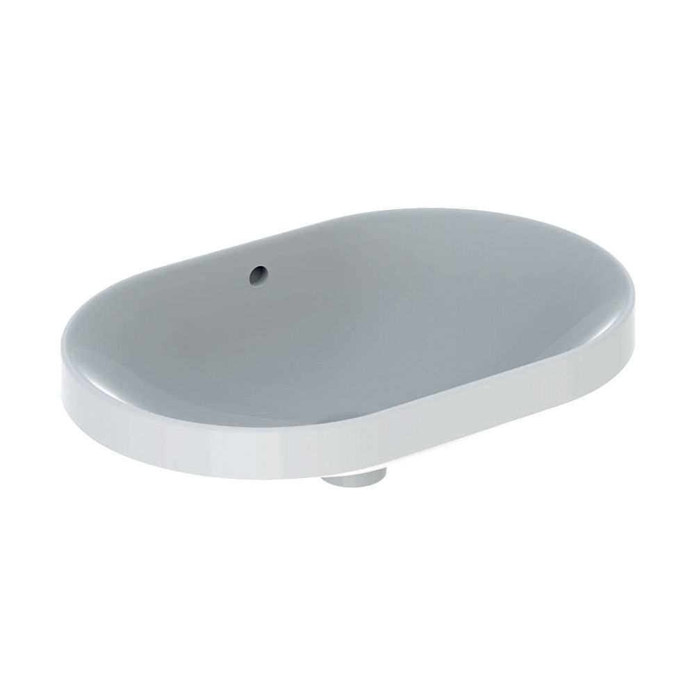 Geberit VariForm Einbauwaschtisch, elliptisch, Breite 60cm, Tiefe 40cm, ohne Hahnloc... GEBERIT-500729012 4025416560272 (Abb. 2)