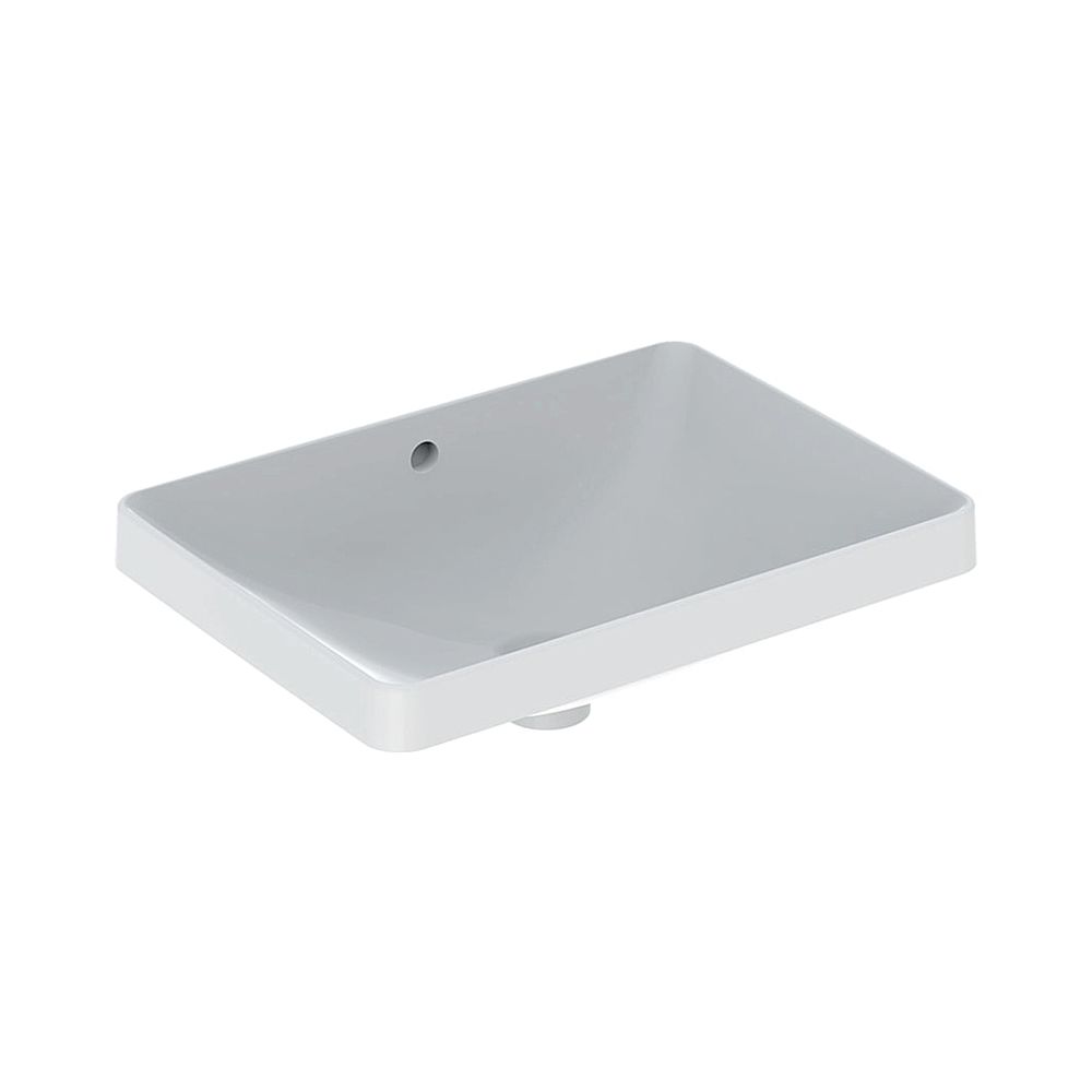 Geberit VariForm Einbauwaschtisch, rechteckig Breite 55cm, Tiefe 40cm, ohne Hahnloch... GEBERIT-500737002 4025416302513 (Abb. 1)