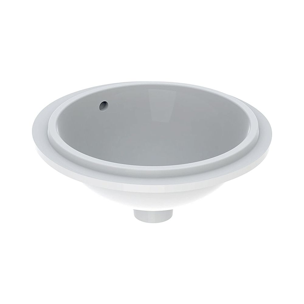 Geberit VariForm Unterbauwaschtisch rund Tiefe 42cm, ohne Hahnloch, Überlauf sichtba... GEBERIT-500745012 4025416704461 (Abb. 1)