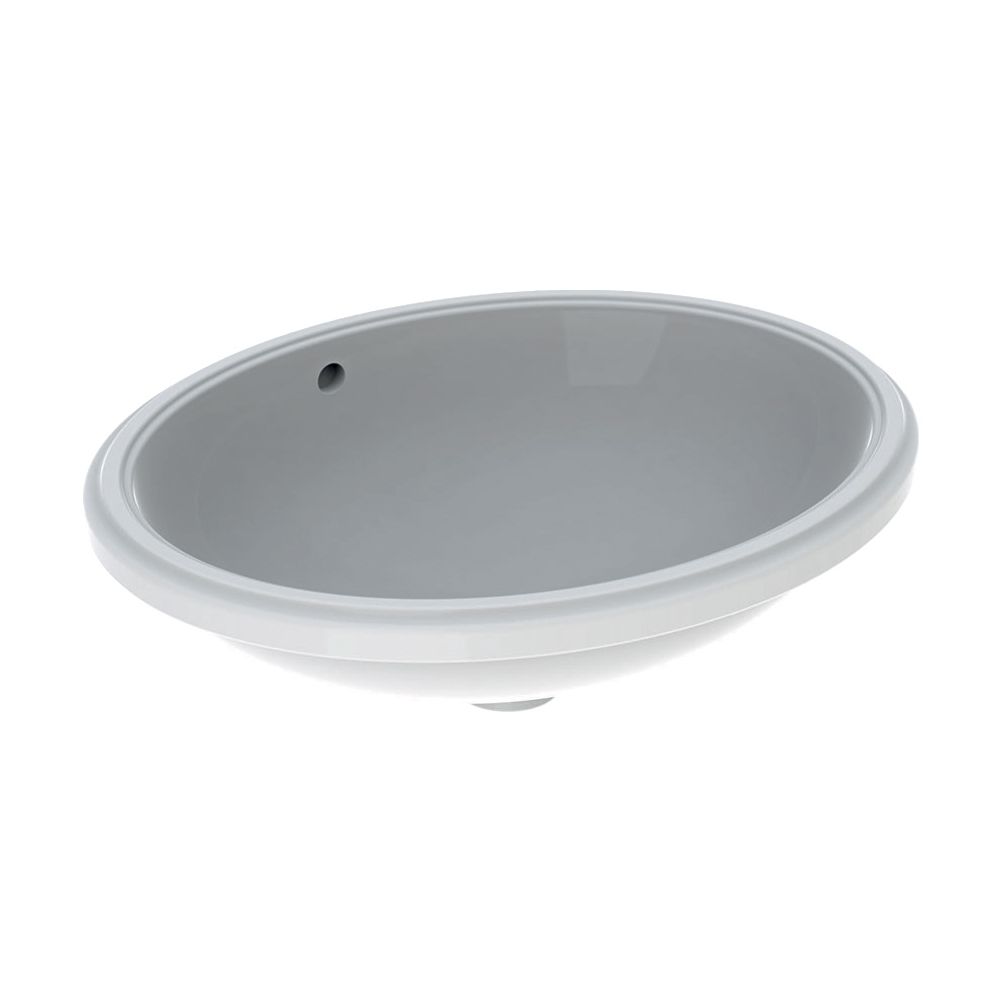 Geberit VariForm Unterbauwaschtisch oval Breite 50cm, Tiefe 46cm, ohne Hahnloch, Übe... GEBERIT-500753012 4025416773696 (Abb. 2)