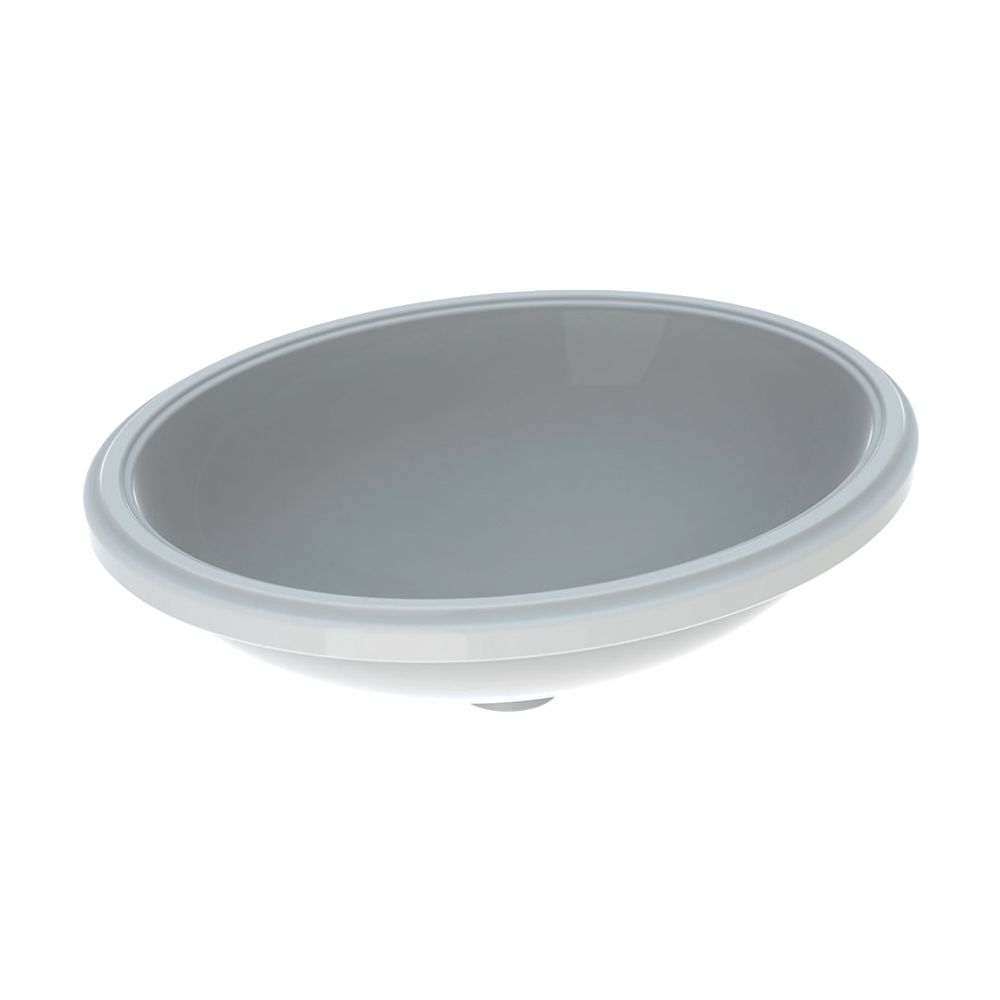 Geberit VariForm Unterbauwaschtisch, oval Breite 56cm, Tiefe 46cm, ohne Hahnloch, oh... GEBERIT-500755002 4025416302773 (Abb. 2)
