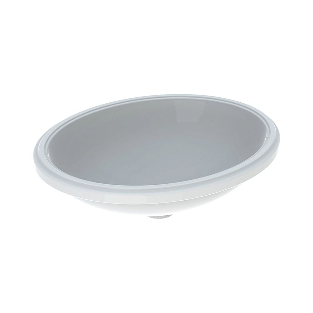 Geberit VariForm Unterbauwaschtisch, oval Breite 56cm, Tiefe 46cm, ohne Hahnloch, oh... GEBERIT-500755002 4025416302773 (Abb. 1)