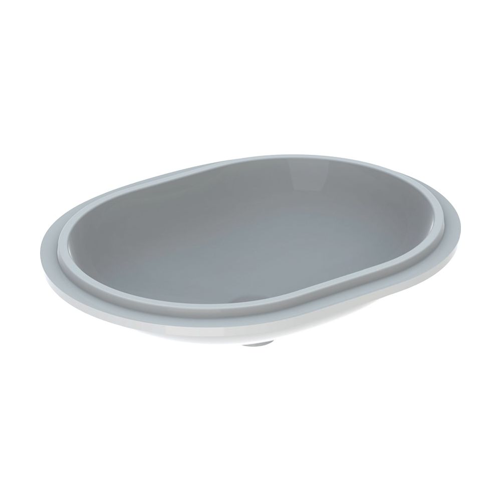 Geberit VariForm Unterbauwaschtisch elliptisch Tiefe 49cm, ohne Hahnloch, ohne Überl... GEBERIT-500759012 4025416678014 (Abb. 2)