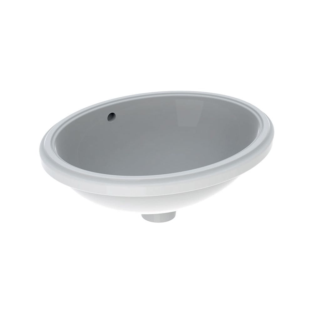Geberit VariForm Unterbauwaschtisch oval Breite 42cm, Tiefe 42cm, ohne Hahnloch, Übe... GEBERIT-500749012 4025416771753 (Abb. 2)