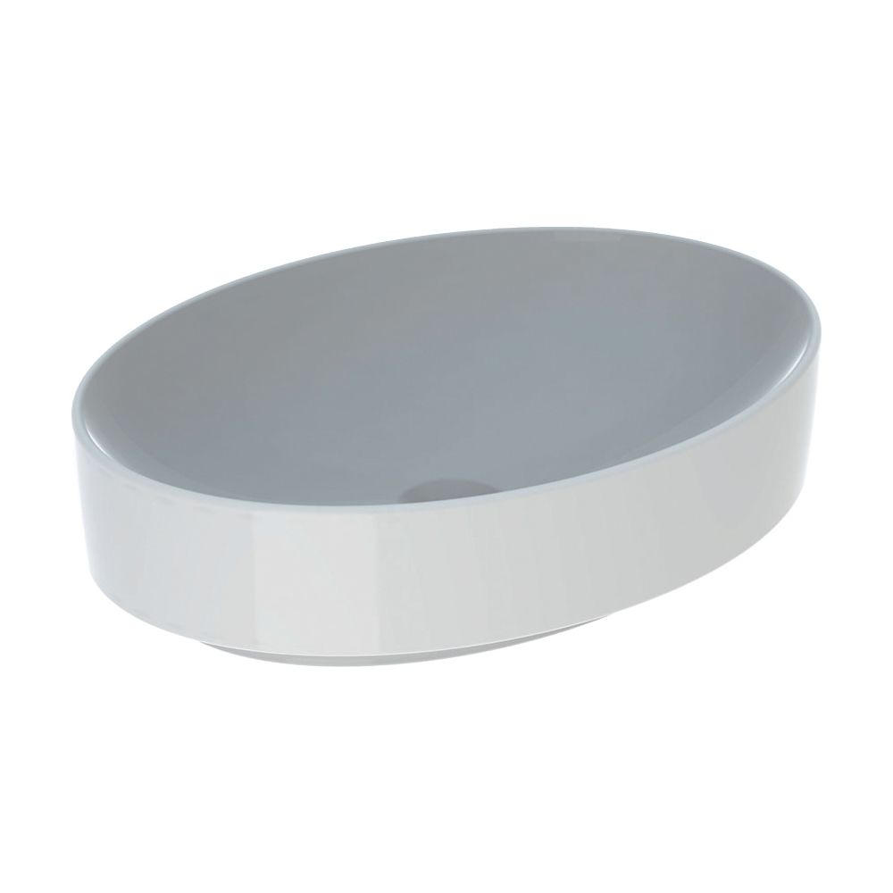 Geberit VariForm Aufsatzwaschtisch, oval, Breite 55cm, Tiefe 40cm, ohne Hahnloch, oh... GEBERIT-500771012 4025416684053 (Abb. 2)